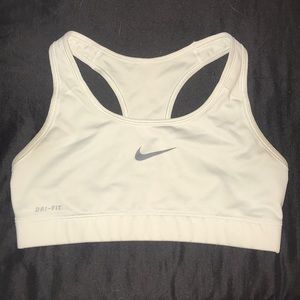 NIKE White Sports Bra